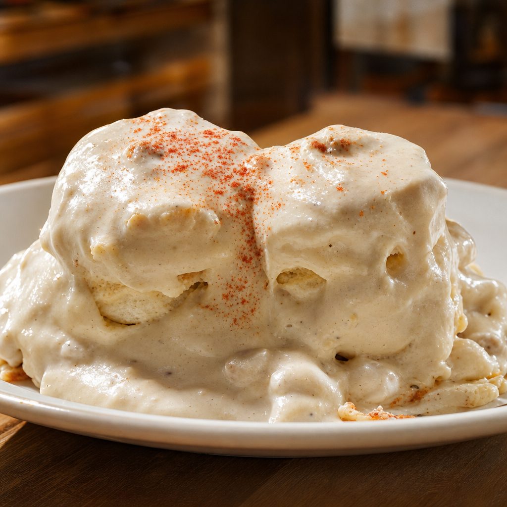 Stuffed Biscuits and Gravy.